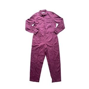 OUTERKNOWN Wine Red S.E.A. Sea Suit Jumpsuit Linen Cotton Coveralls Size Medium